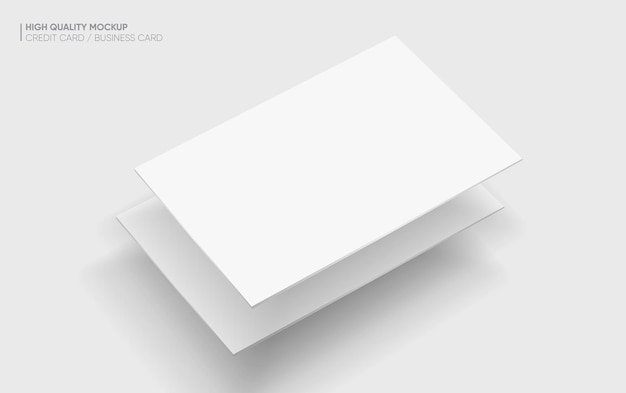 Modello di biglietto da visita per il tuo modello di progettazione Modello di carta di credito vuoto vuoto