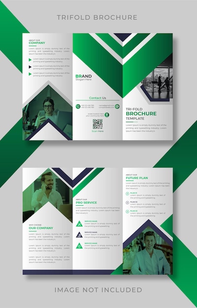 Modello di brochure a tre ante di 6 pagine