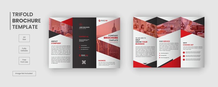 Modello di brochure a tre ante professionale moderno business creativo
