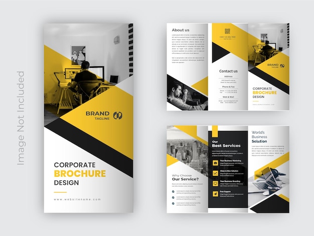 Modello di brochure aziendale moderno e creativo