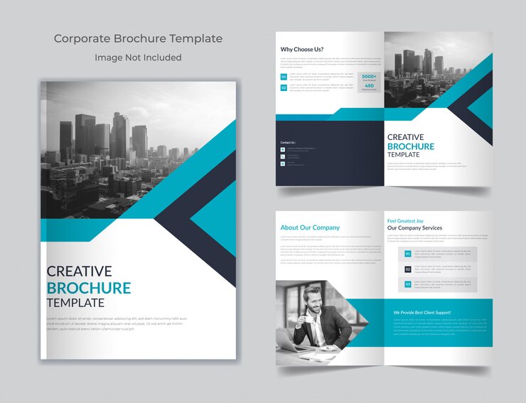Modello di brochure aziendale multiuso