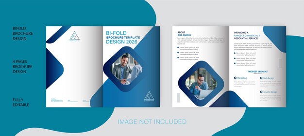 Modello di brochure bifold business creativo