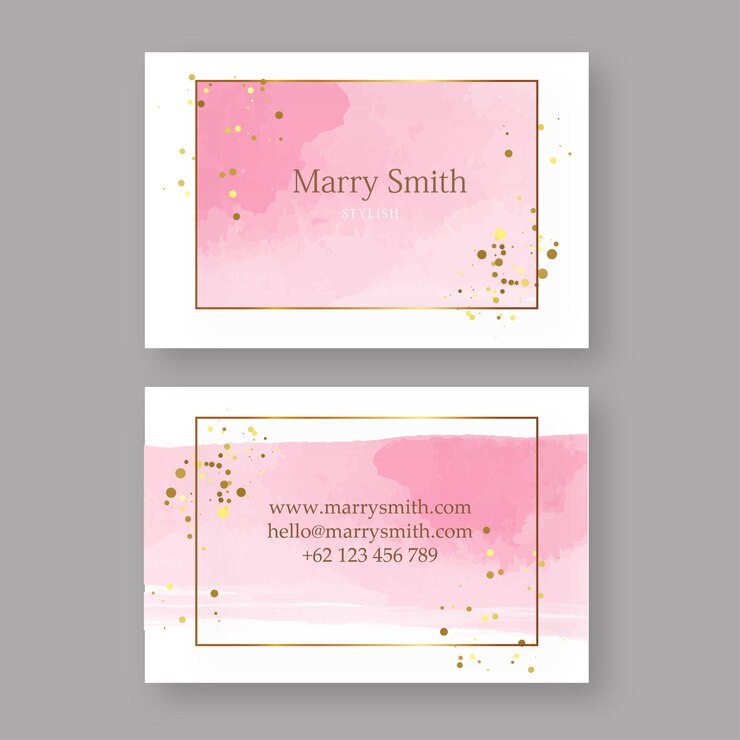 modello di carta acquerello astratto rosa