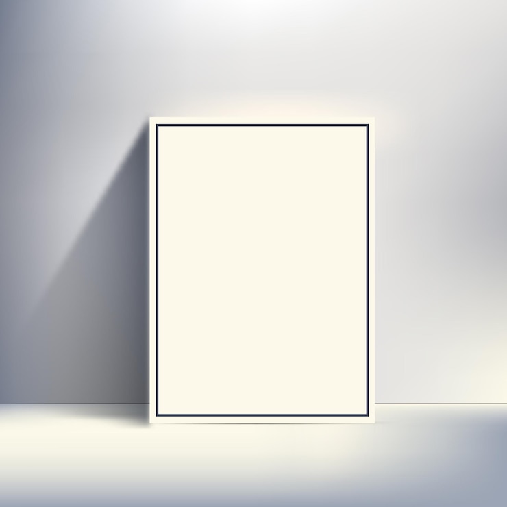 Vettore modello di carta bianca per disegno o layout
