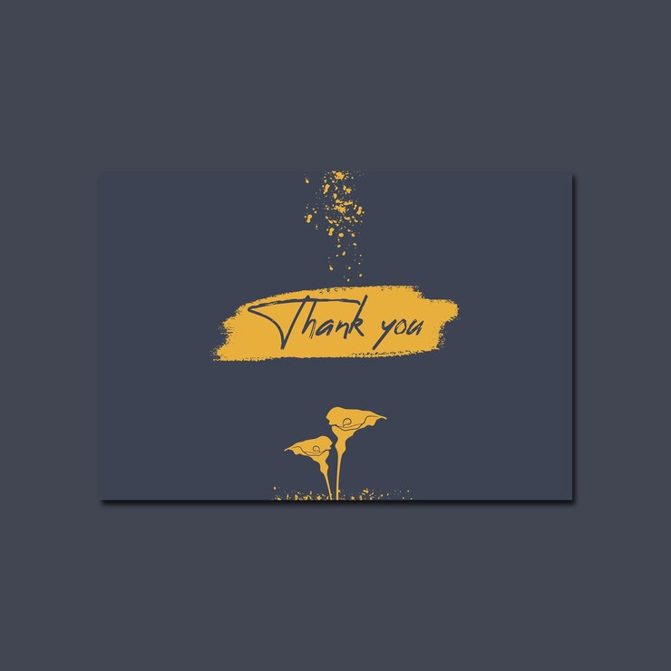 Modello di carta calla giglio fiore con inchiostro oro glitter e pennellata arte elegante sfondo blu