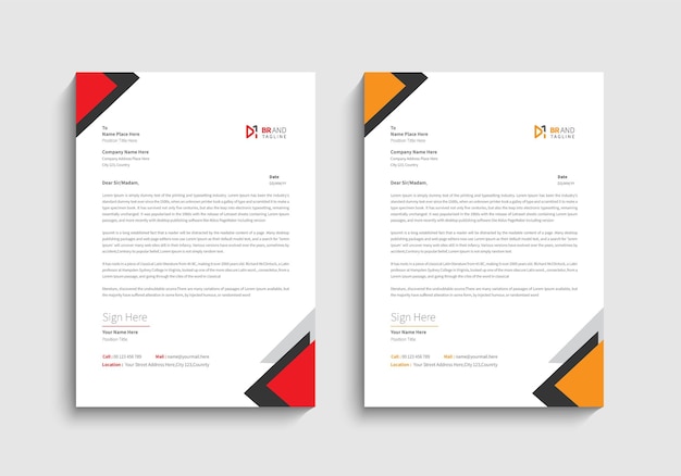 Modello di carta intestata creativa