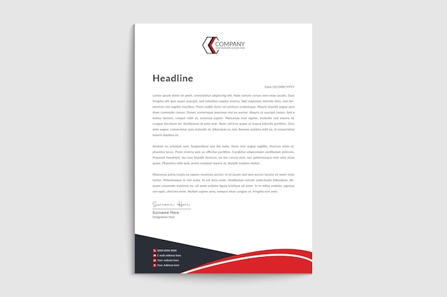 Modello di carta intestata dell&#39;azienda moderna