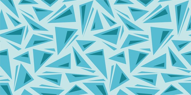 Modello di cella senza cuciture Modello disegnato a mano Sfondio triangolare astratto blu e bianco Illustrazione vettoriale Tessura triangolare ripetuta Ornamento elegante Papera per tessuti di design moderno