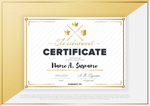 Modello di certificato vettoriale