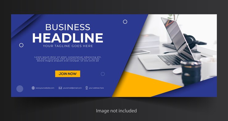 Modello di copertina aziendale o banner web