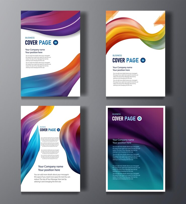 Vettore modello di copertina di business flyer con sfondo di biglietto di auguri a effetto fluido colorato