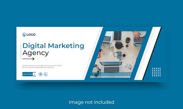 Modello di copertina di Facebook per aziende di marketing digitale
