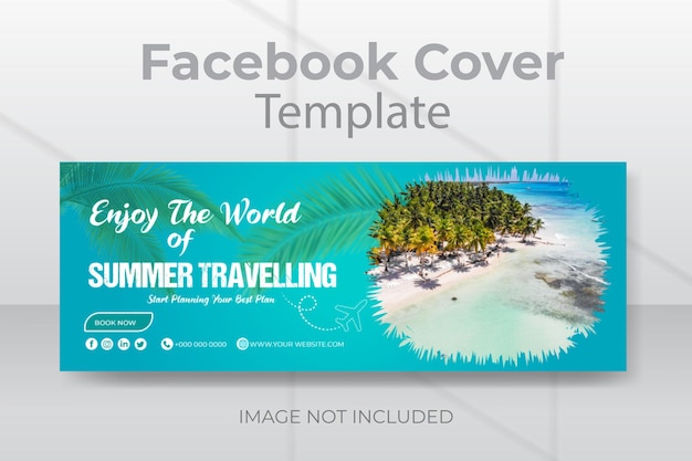 Modello di copertina di Facebook per viaggi e turismo