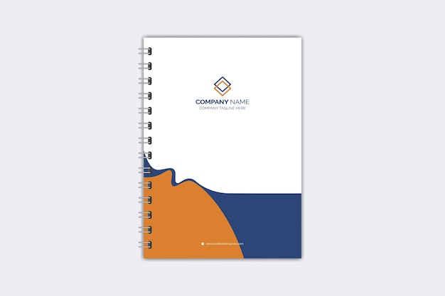 Modello di copertina di notebook creativo moderno e professionale