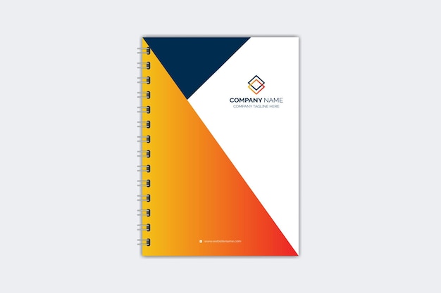 Modello di copertina di notebook creativo moderno e professionale