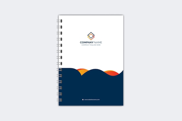 Modello di copertina di notebook creativo moderno e professionale