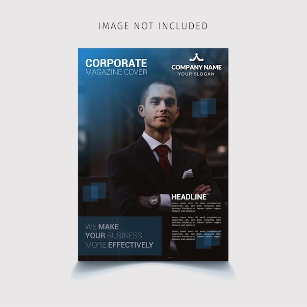 Modello di copertina di una rivista aziendale