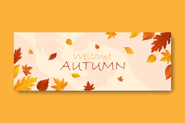 modello di copertina facebook autunnale