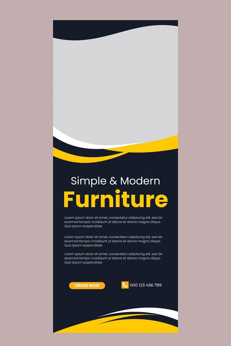 Vettore modello di copertina facebook e banner web di simple amp modern furniture