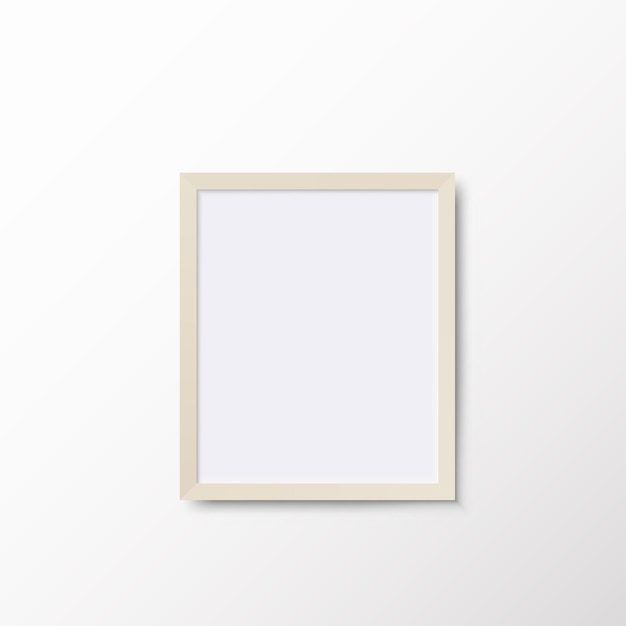 Modello di cornice fotografica isolato su uno sfondo chiaro Modello di banner o poster Elemento di design decorativo