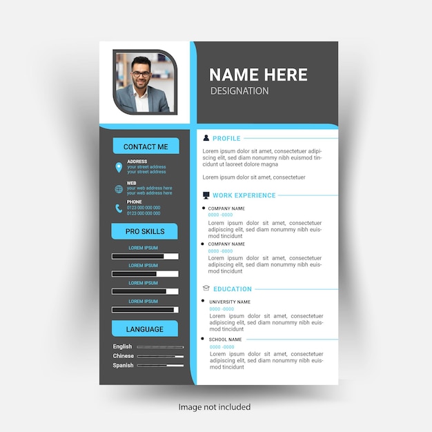Modello di curriculum vitae minimalista Modello di curriculum vitae