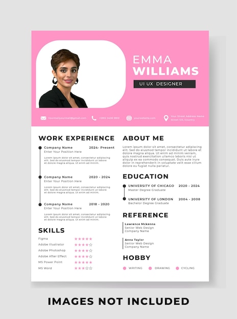 Modello di curriculum vitae professionale minimalista elegante