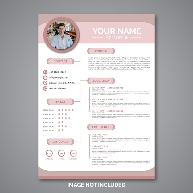 Modello di curriculum vitae professionale