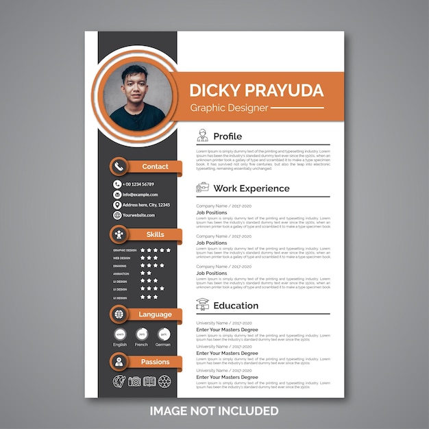 Modello di curriculum vitae professionale