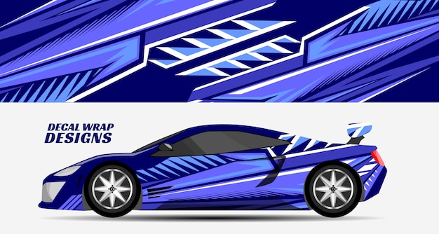 Modello di decalcomania da corsa sport automobilistico