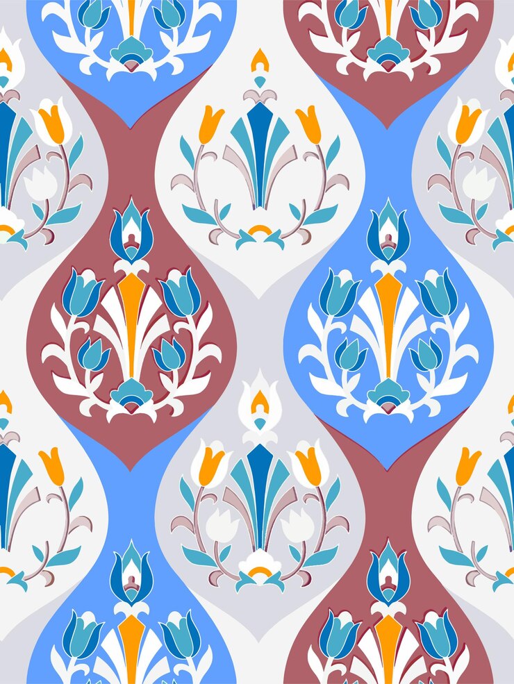 Vettore modello di design blu e bianco per multiuso