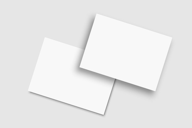 Modello di design di cartolina vuoto a doppia faccia Schema di lettera vuota carta di ringraziamento carte di nota carta di nota biglietto di saluto invito di matrimonio o qualsiasi lavoro creativo per la presentazione del vostro design