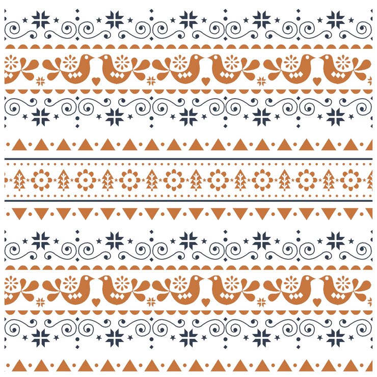 Vettore modello di design digitale e tessile