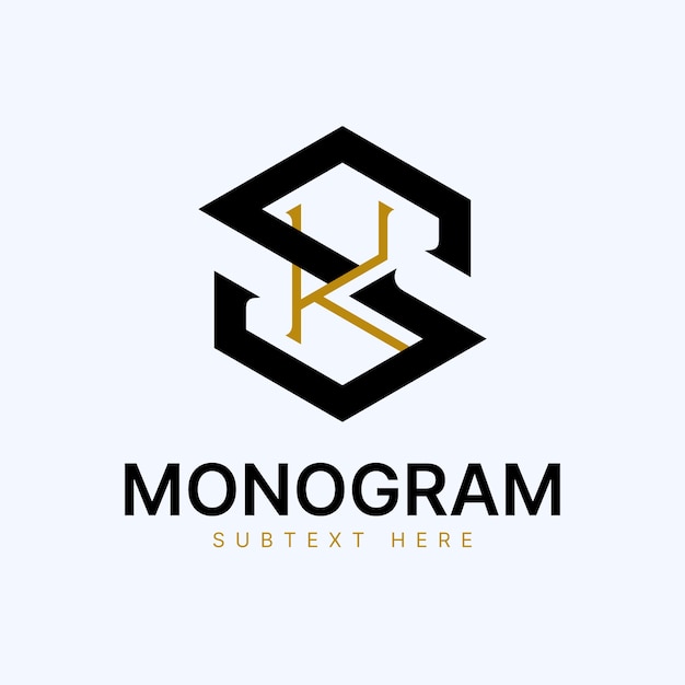 Modello di design piatto ks o sk