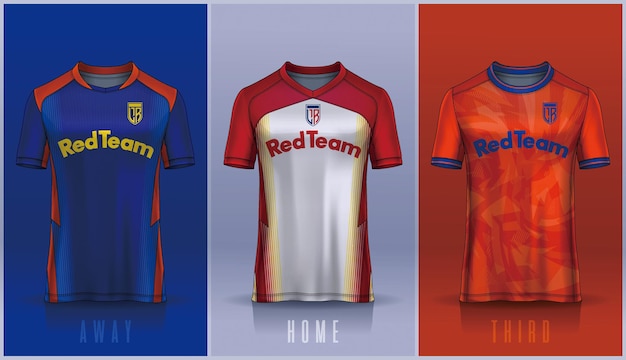 modello di design sportivo di maglia da calcio per club di calcio