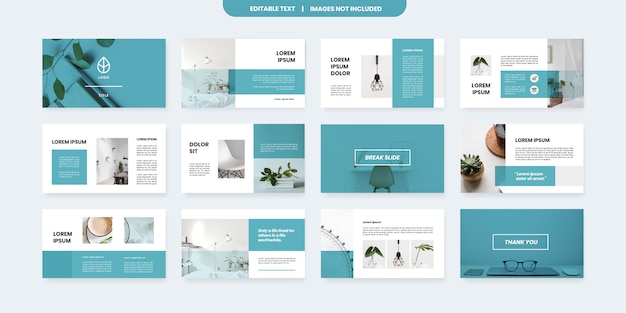 modello di diapositive powerpoint stile minimal