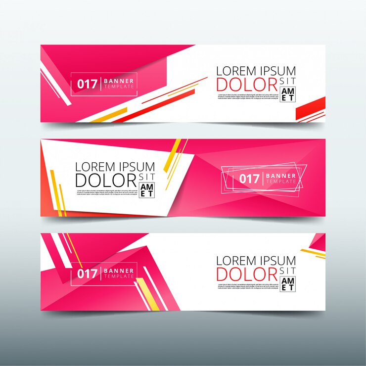 Modello di disegno astratto banner Web
