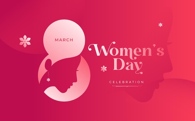 Modello di disegno di sfondo per la festa della donna felice dell'8 marzo