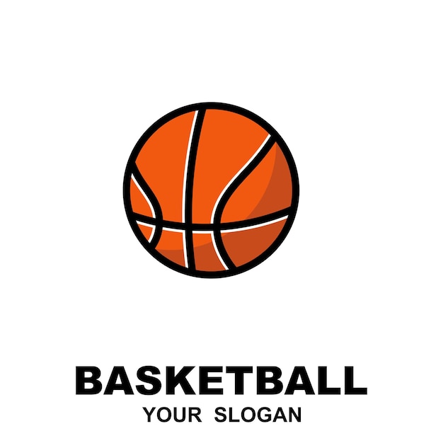 Modello di disegno vettoriale del logo del basket