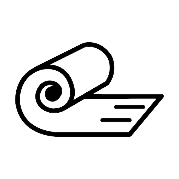 Modello di disegno vettoriale del logo dell'icona del tappeto