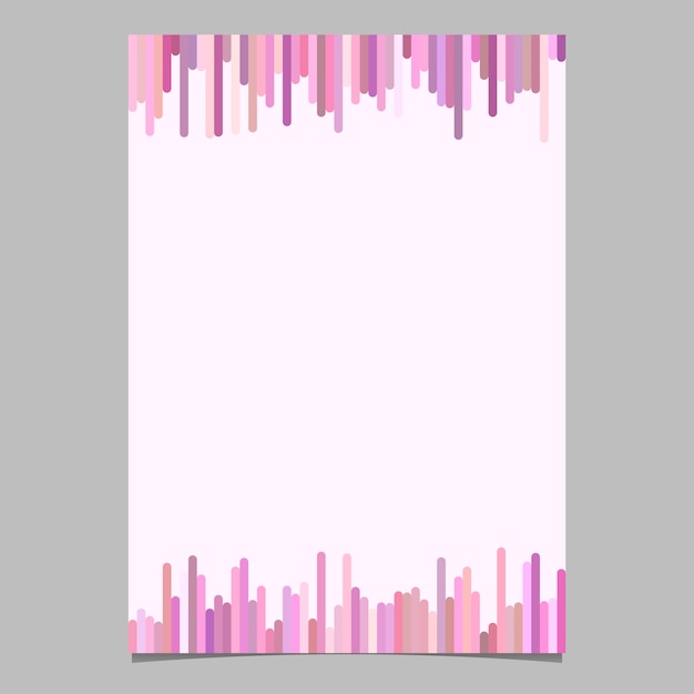 Modello di documento rosa con strisce