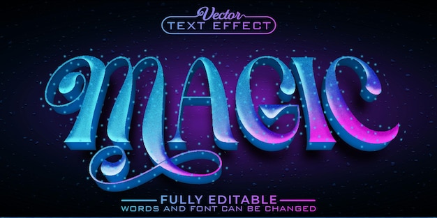 Modello di effetto di testo modificabile Mystic Magic