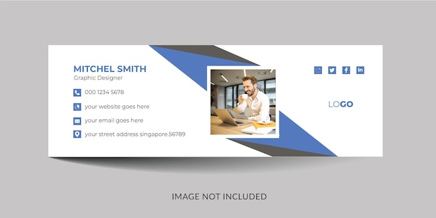 modello di firma e-mail semplice e minimale
