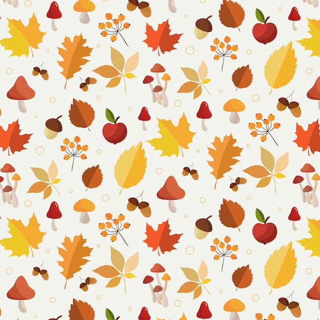 Modello di foglie d&#39;autunno