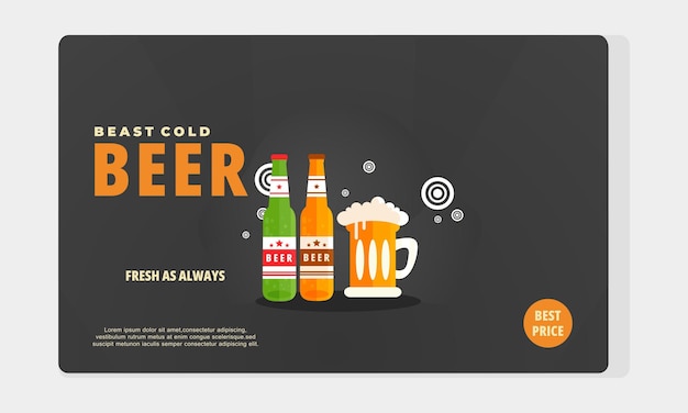 Modello di giornata internazionale della birra design piatto