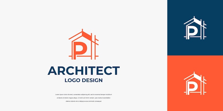 modello di icona dell'architetto immobiliare