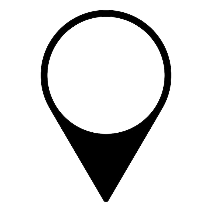 Vettore modello di icona di posizione o pin della mappa