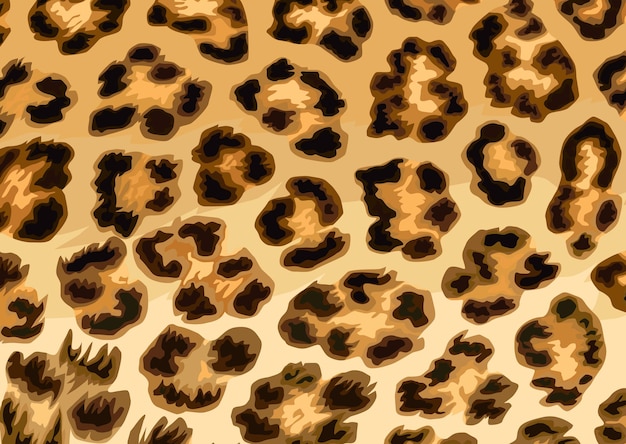 Modello di illustrazione senza cuciture o texture della pelle di leopardo o ghepardo con grandi macchie