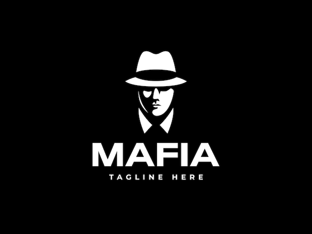 modello di illustrazione vettoriale del logo della mafia
