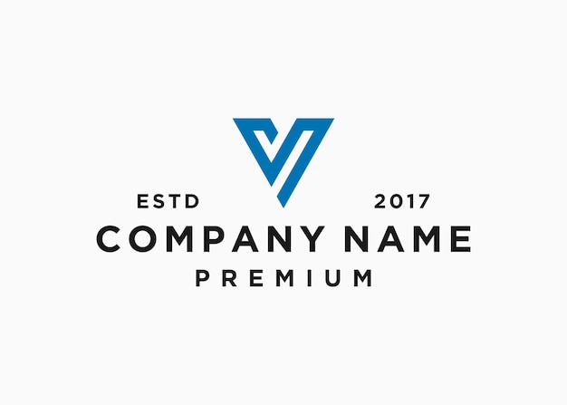 modello di illustrazione vettoriale di design lettera vs logo