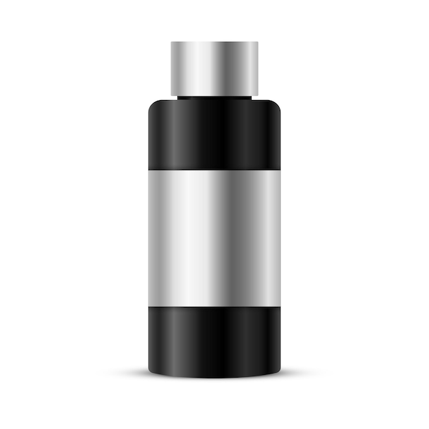 Modello di imballaggio cosmetico vettoriale su bianco